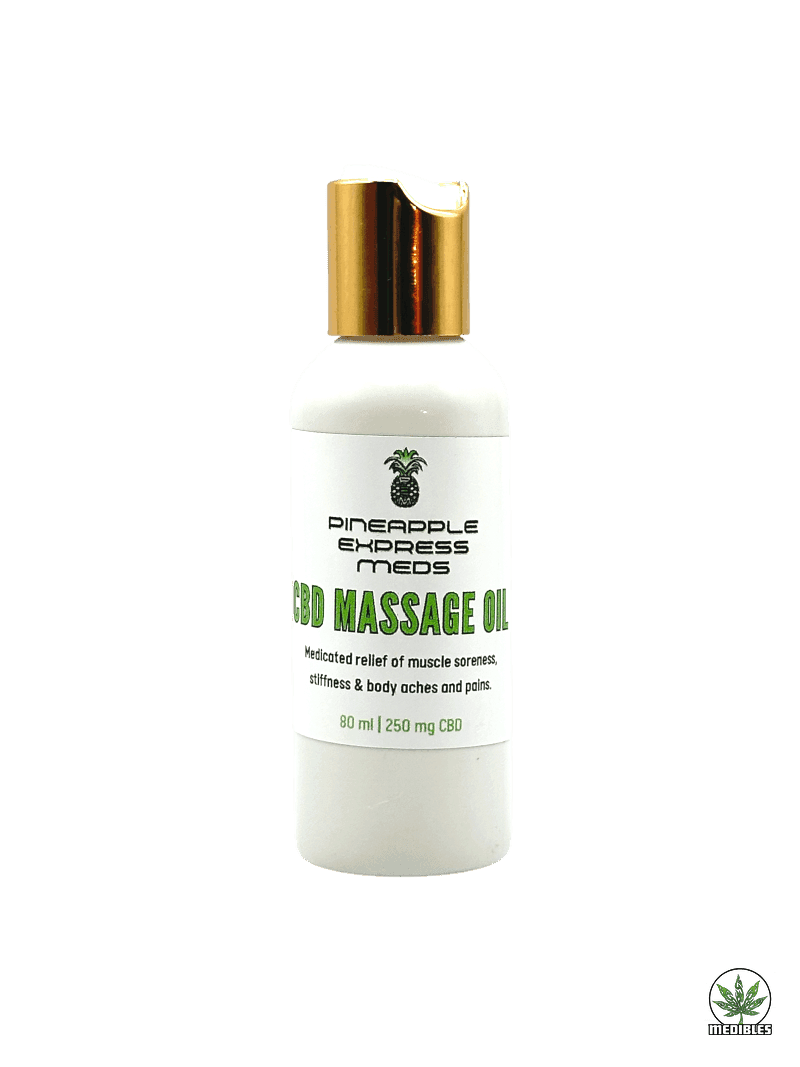 Pineapple Express Meds Massage Oil - Mohawk Medibles