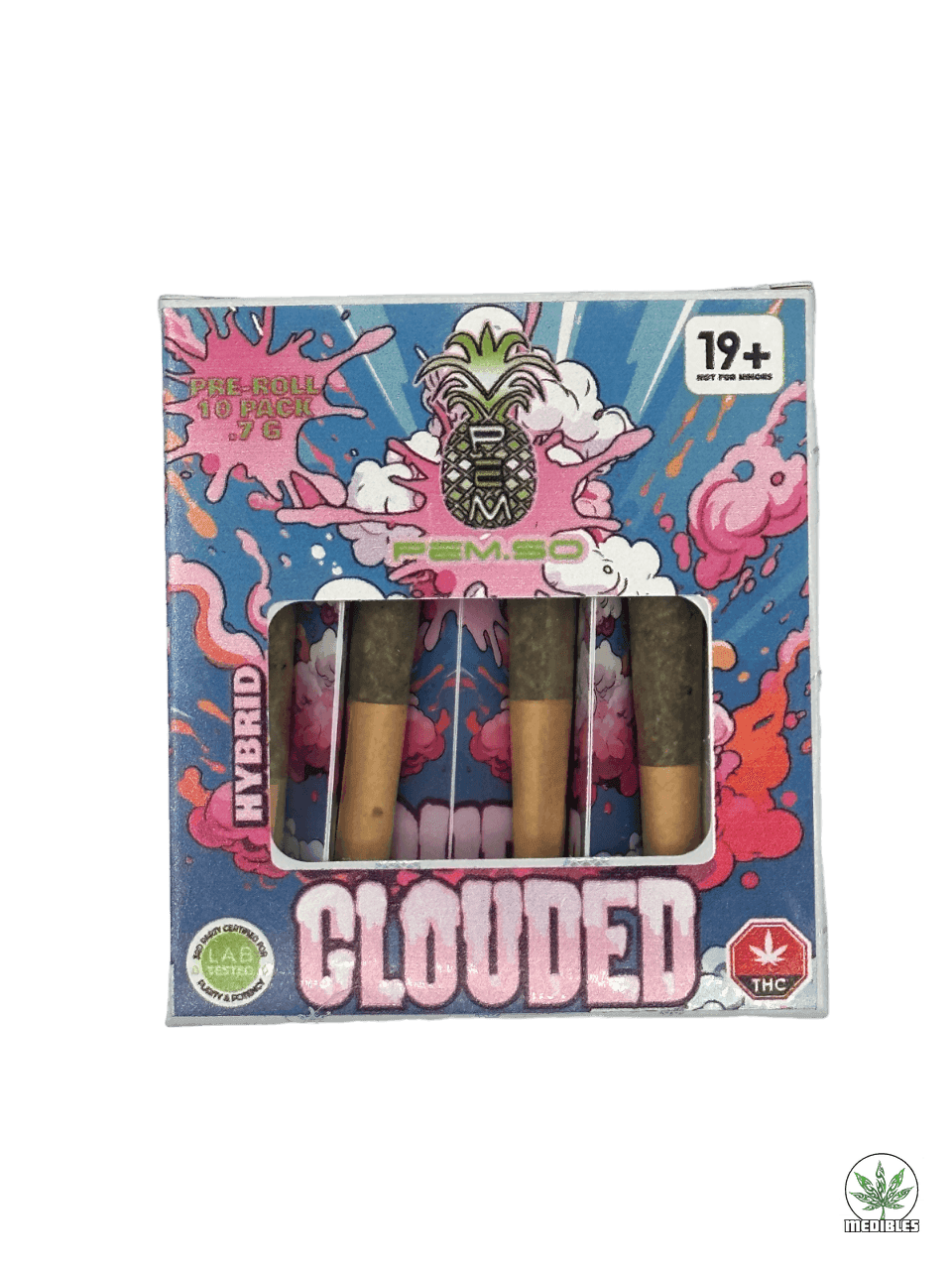 Pineapple Express Meds Pre Rolled Cones 10 pack - Mohawk Medibles