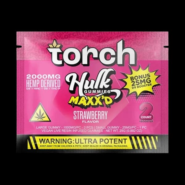 Torch Hulk Hemp MAXX’D Gummies 2000mg - Mohawk Medibles