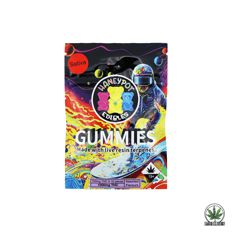 Haneypot Edibles Live Resin Terpene Gummies 1000mg - Mohawk Medibles