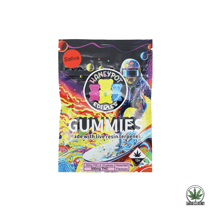 Haneypot Edibles Live Resin Terpene Gummies 500mg - Mohawk Medibles