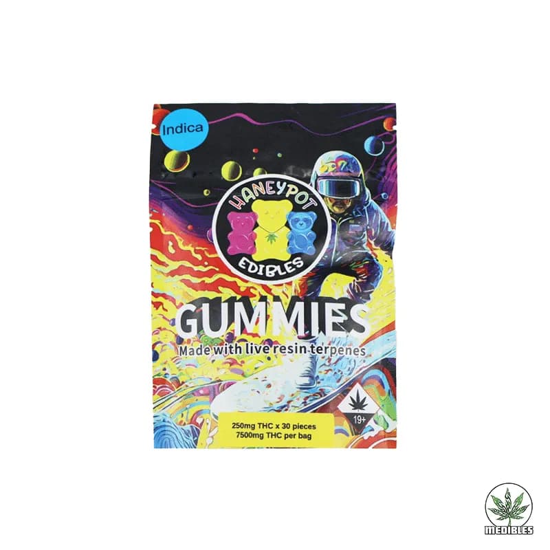 Haneypot Edibles Live Resin Terpene Gummies 7500mg - Mohawk Medibles