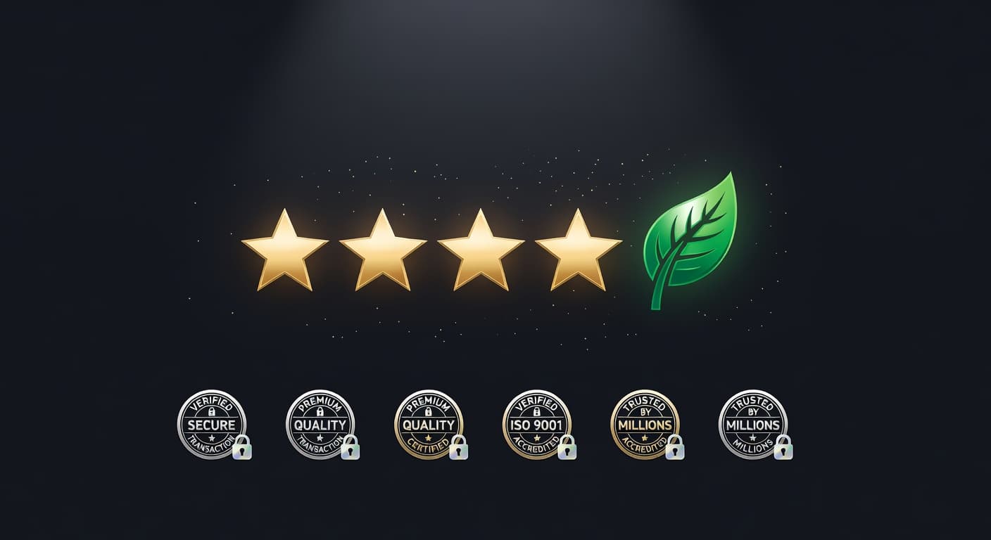 Five-star rating with trust badges — best online dispensary Canada guide