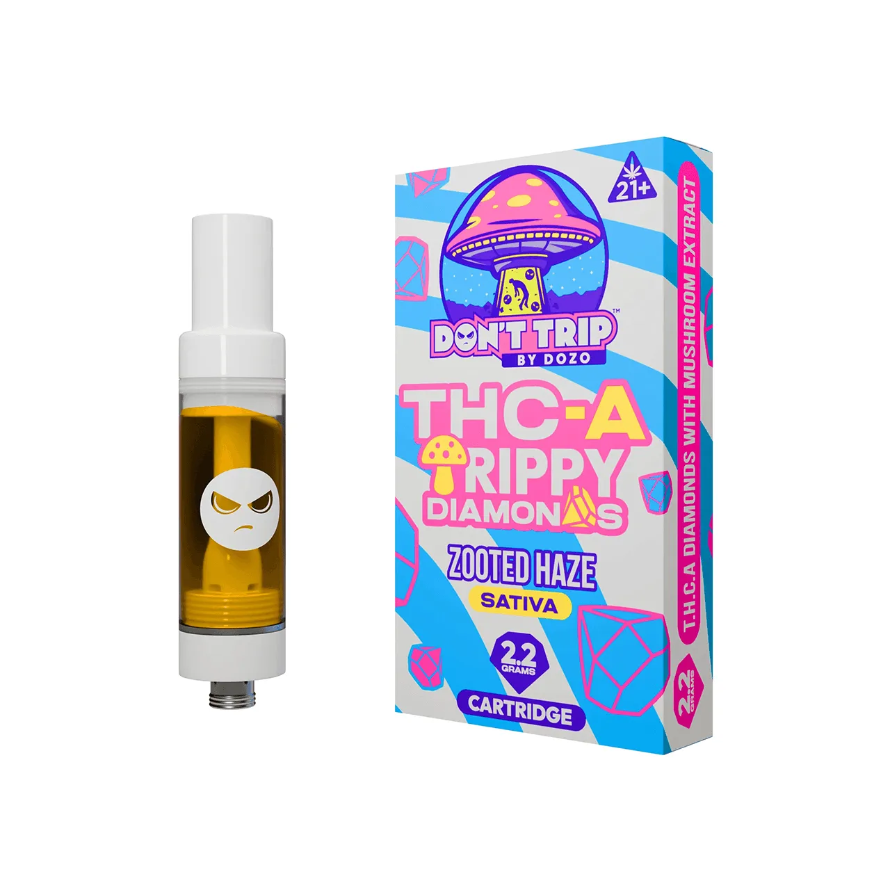 DOZO THC-A Trippy Diamond Cartridges 2.2g - Mohawk Medibles