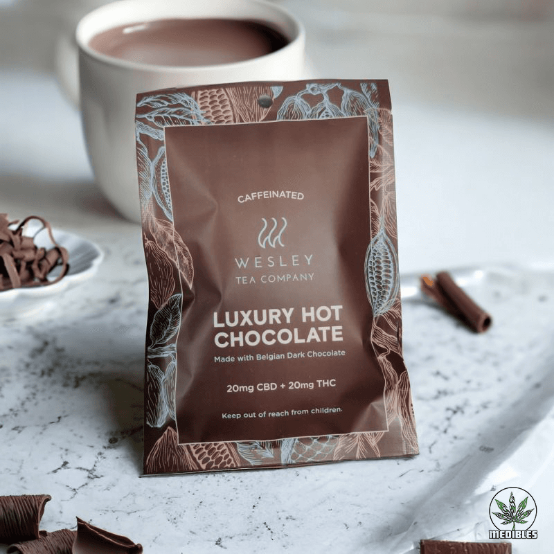 Wesley Tea Company Luxury 1:1 Hot Chocolate 40mg - Mohawk Medibles