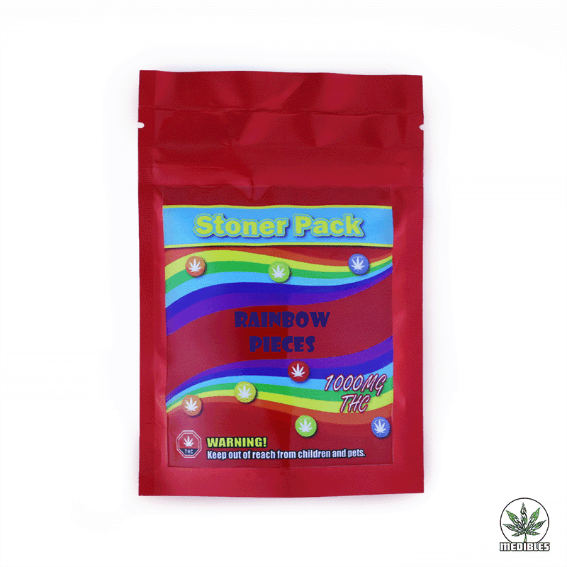 Rainbow Pieces Stoner Pack 1000mg | Mohawk Medibles - Mohawk Medibles